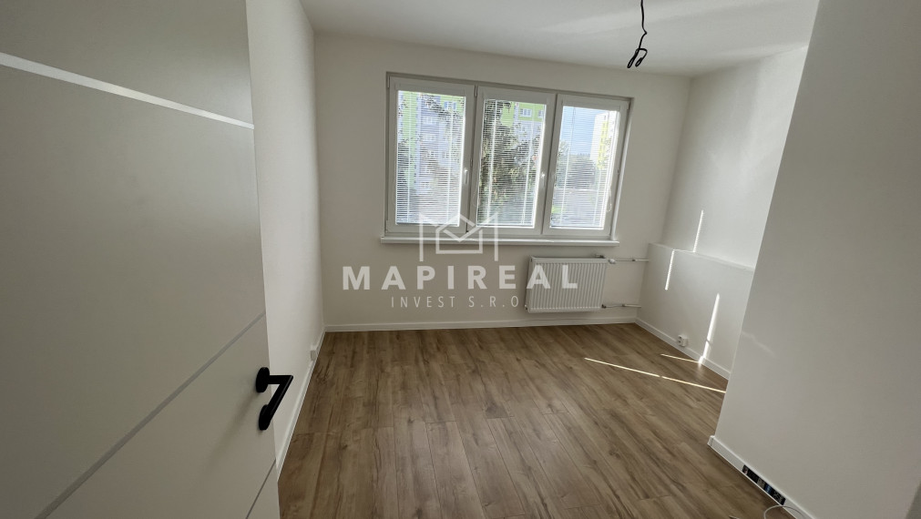 **REZERVOVANÉ** 3-izb. byt, Čapajevova ul., Košice - Západ, NOVOREKONŠTRUOVANÝ