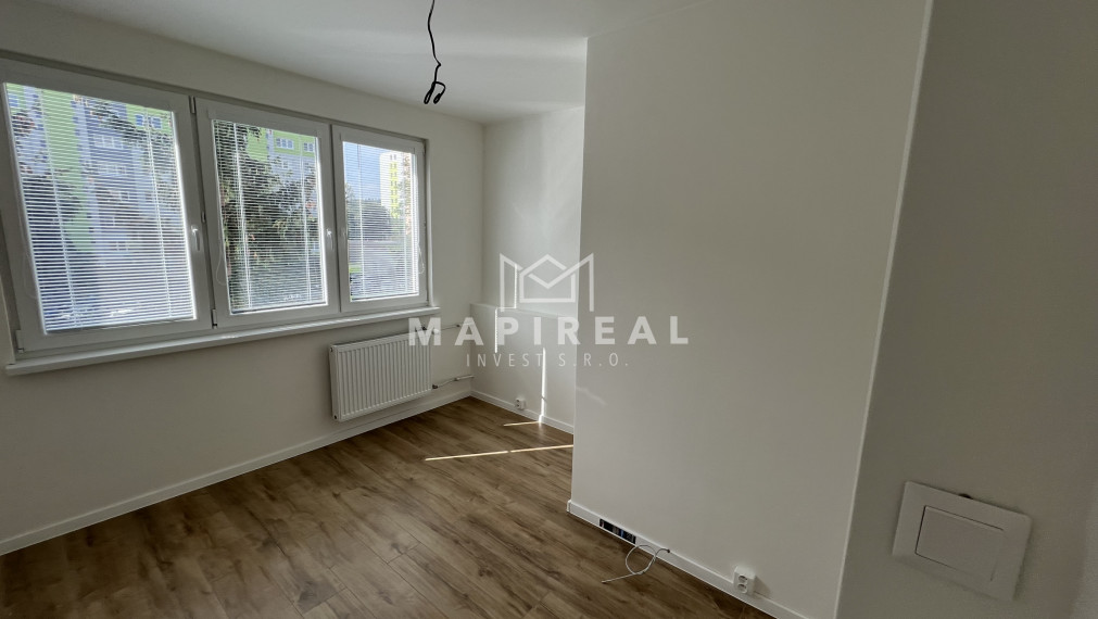 **REZERVOVANÉ** 3-izb. byt, Čapajevova ul., Košice - Západ, NOVOREKONŠTRUOVANÝ